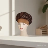 Cross-border best-selling solid-color wide-brimmed stretch adult nightcap, men's and women's fashionable hair care and beauty bath cap, colored Ding cap 134402489 Specification image